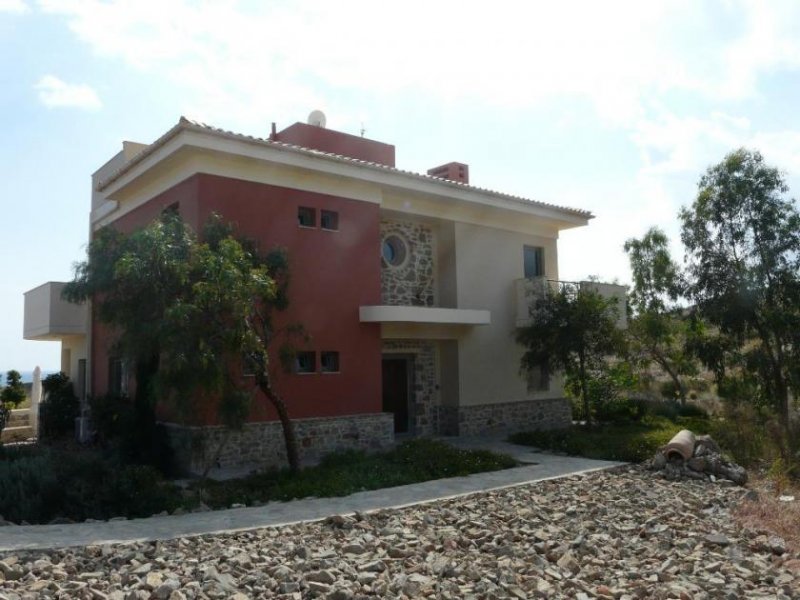 Lagkada bei Makry Gialos Südostkreta, Lagkada: Schöne Villa mit Meerblick zu verkaufen Haus kaufen